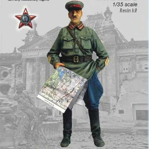 1/35 советский офицер красный армия набор из смолы солдаты GK Военная сцена