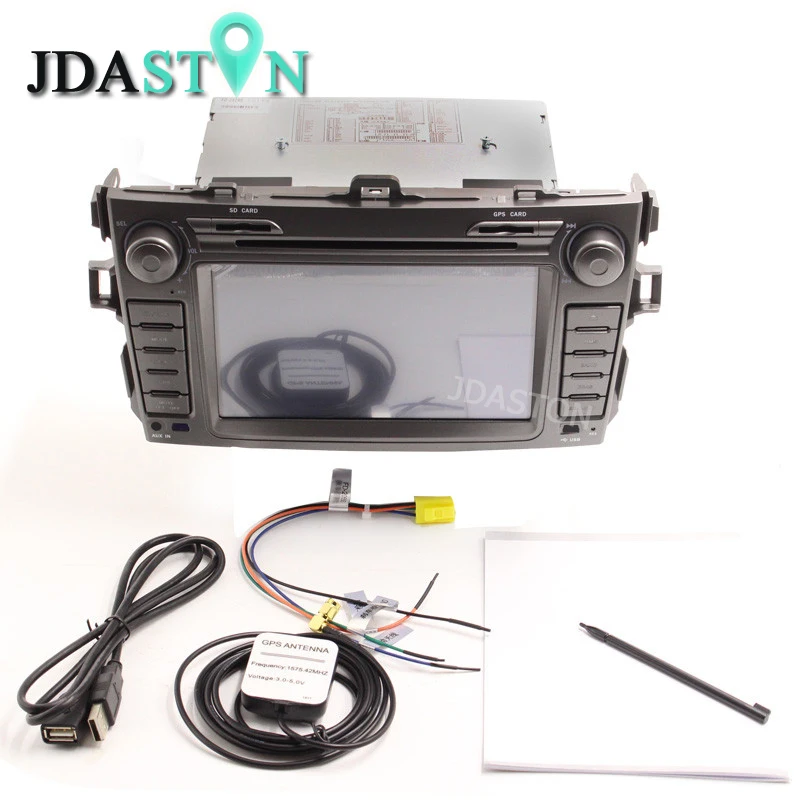 JDASTON 2 Din In Dash автомобильный dvd плеер для Toyota COROLLA 2007 2008 2009 2010 2011 2012 gps навигация Авто