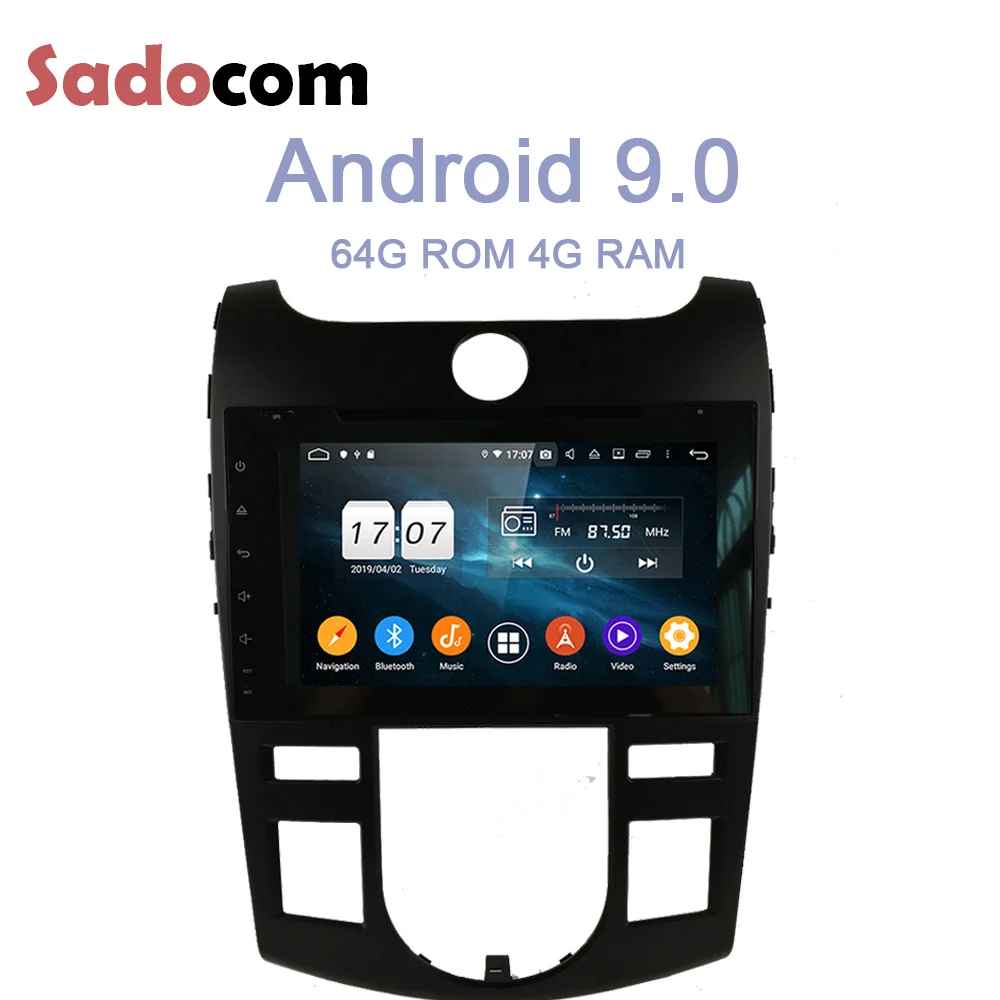 8 &quotTDA7851 Android 9 0 ядерный 4 Гб ОЗУ 64 ПЗУ автомобильный dvd плеер Bluetooth 2 для kia CERATO FORTE 2008