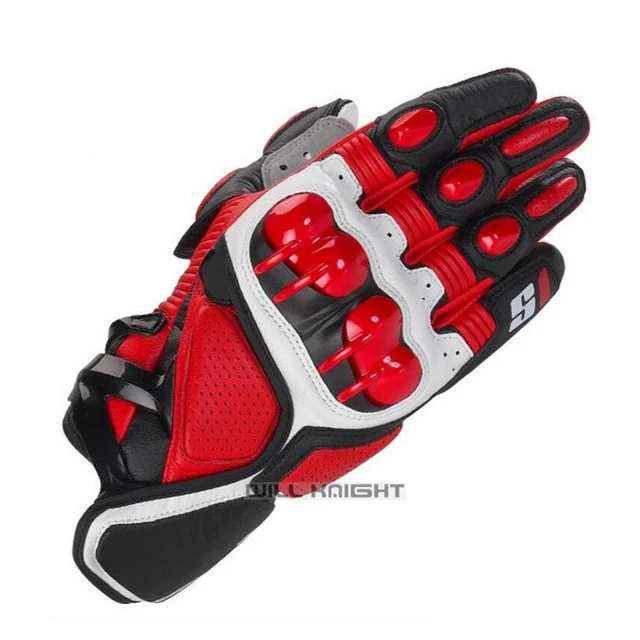 

S-1 Race Short Leather Gloves Supermoto Street Motorcycle Motorbike Racing Summer Gloves