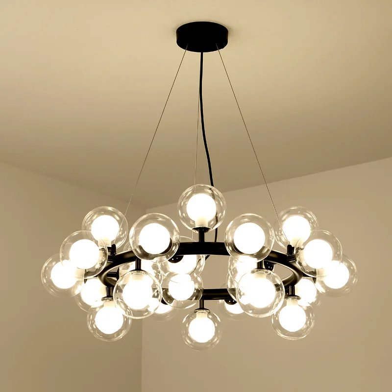 Светодиодная Современная черная люстра новинка Lustre Lamparas лампа|wall sconce|light wall