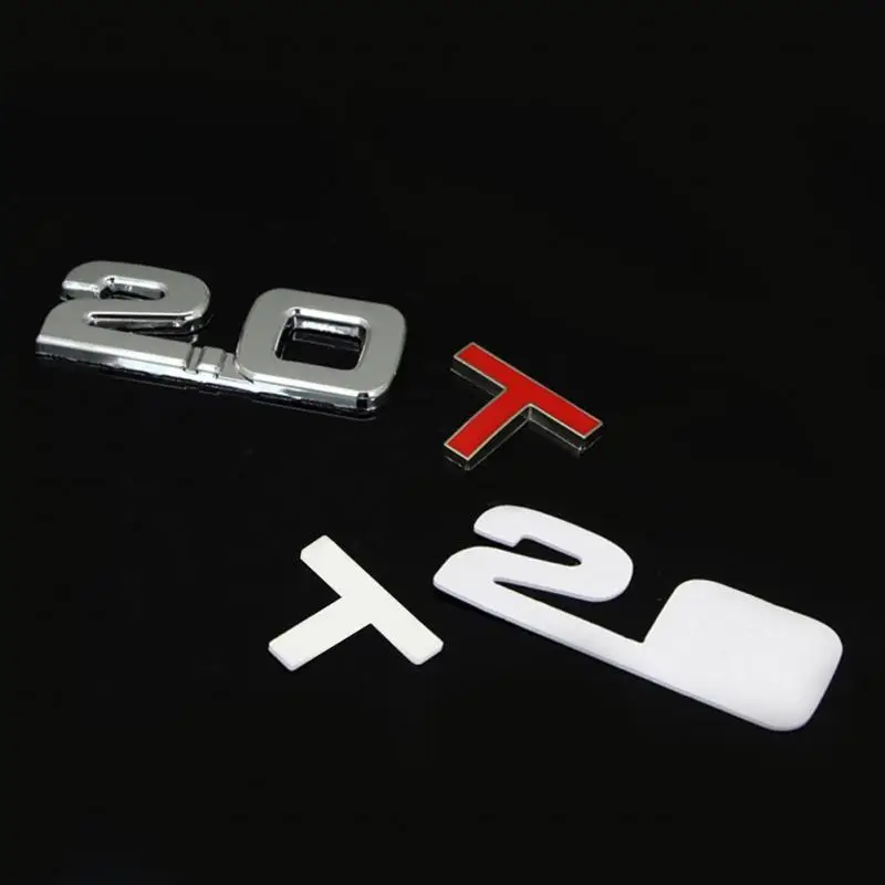 Металлический 3D 1,4 1,5 1,6 1,8 2,0 2,2 2,4 2,5 2,8 3,0 с логотипом автомобиля задний багажник эмблема хвостовая часть украшения знак наклейка Объем двигателя