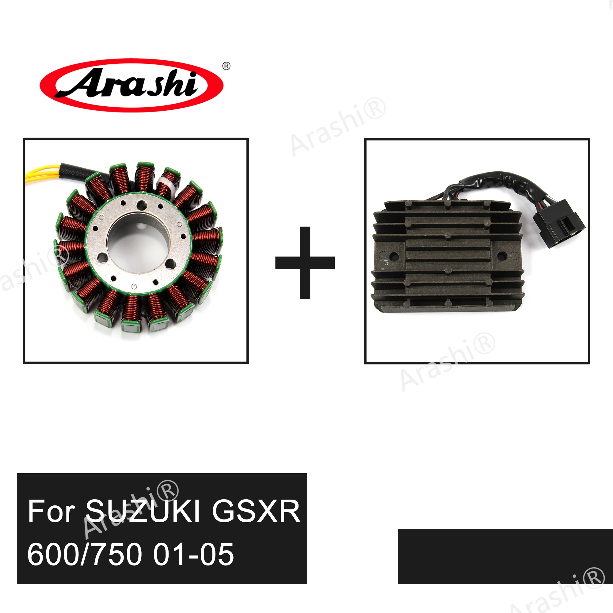 

Arashi For SUZUKI GSXR GSX-R 600 750 2001-2005 Voltage Rectifier Regulator Engine Stator Coil GSXR600 GSXR750 2001 2002 2003