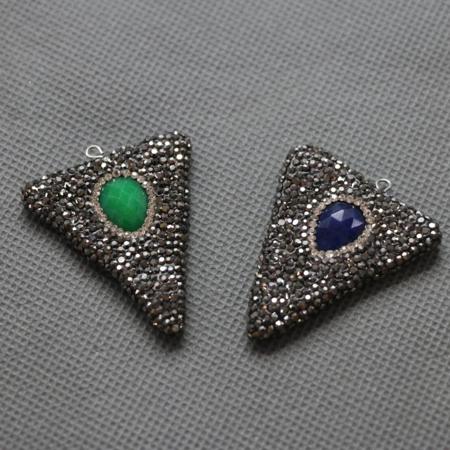 5 шт. Druzy серое хрустальное ожерелье кулон сексуальные бусины из драгоценного