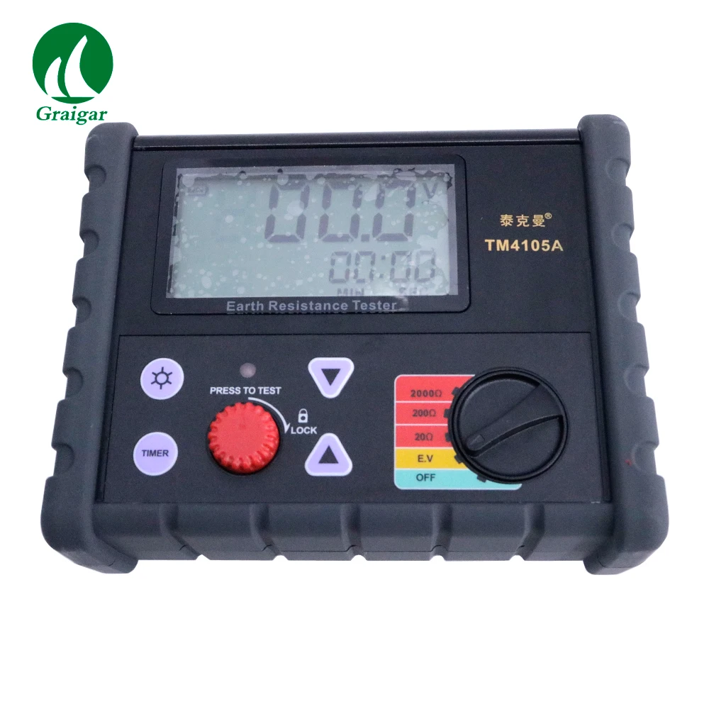 Тестер сопротивления заземления TM4105A цифровой тестер физического