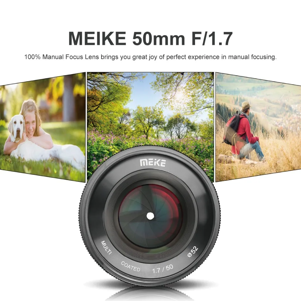 Объектив MK 50 мм f/1 7 с ручной фокусировкой и большой диафрагмой Для беззеркальных
