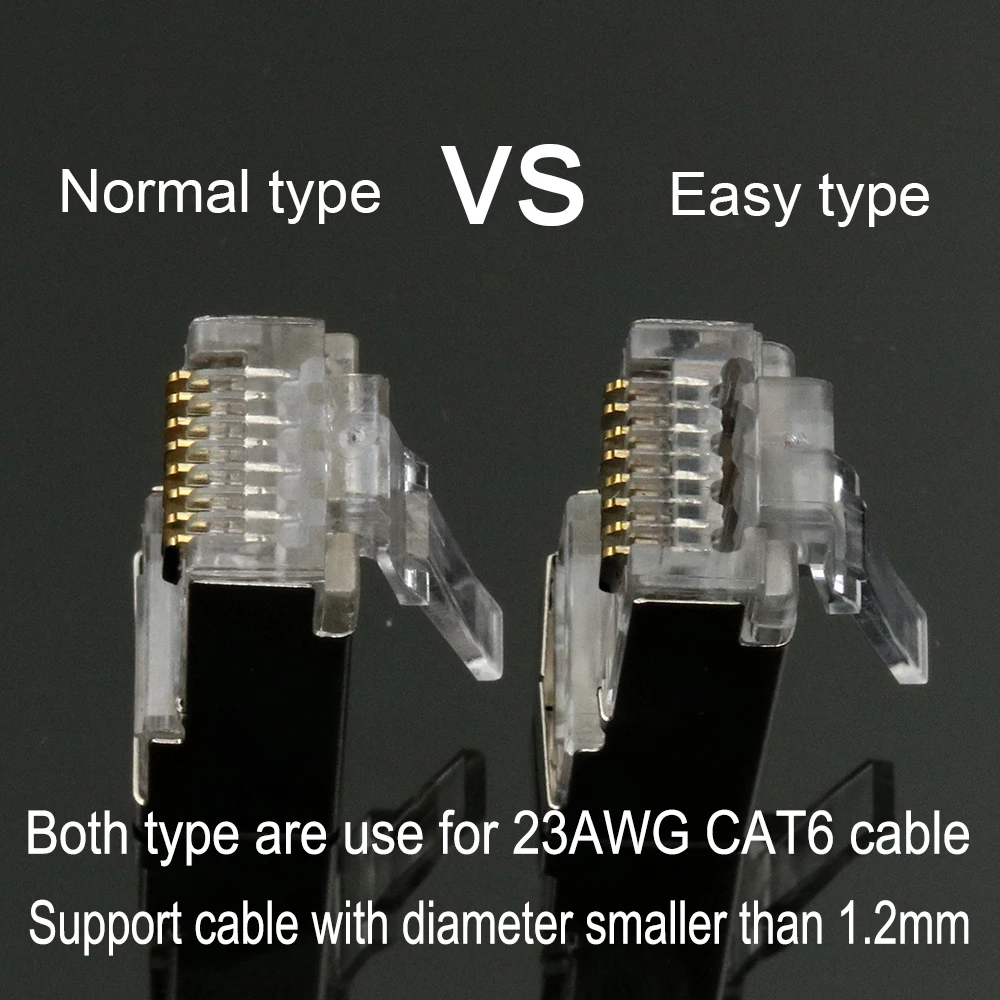Коннектор xintylink rj45 cat6 сеть cat 6 разъем 8p8c stp rg rj 45 lan позолоченный | Обустройство дома