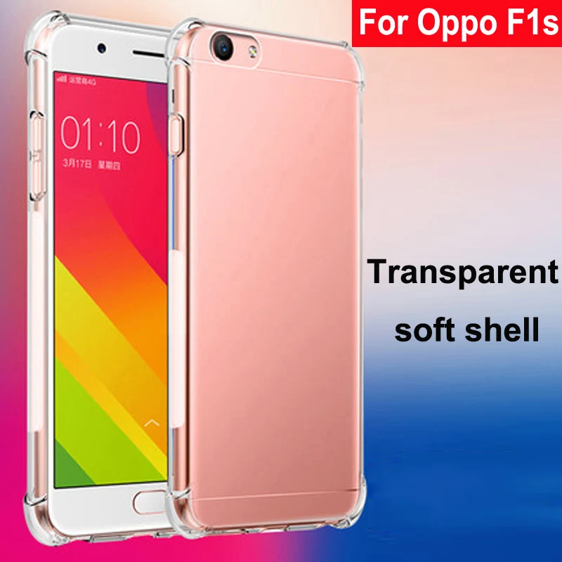 Coque For Oppo F1s Case Capa Soft Transparent TPU Airbag drop Cover Phone Cases 5.5'' For Oppo F 1s F1 s OppoF1s back shell