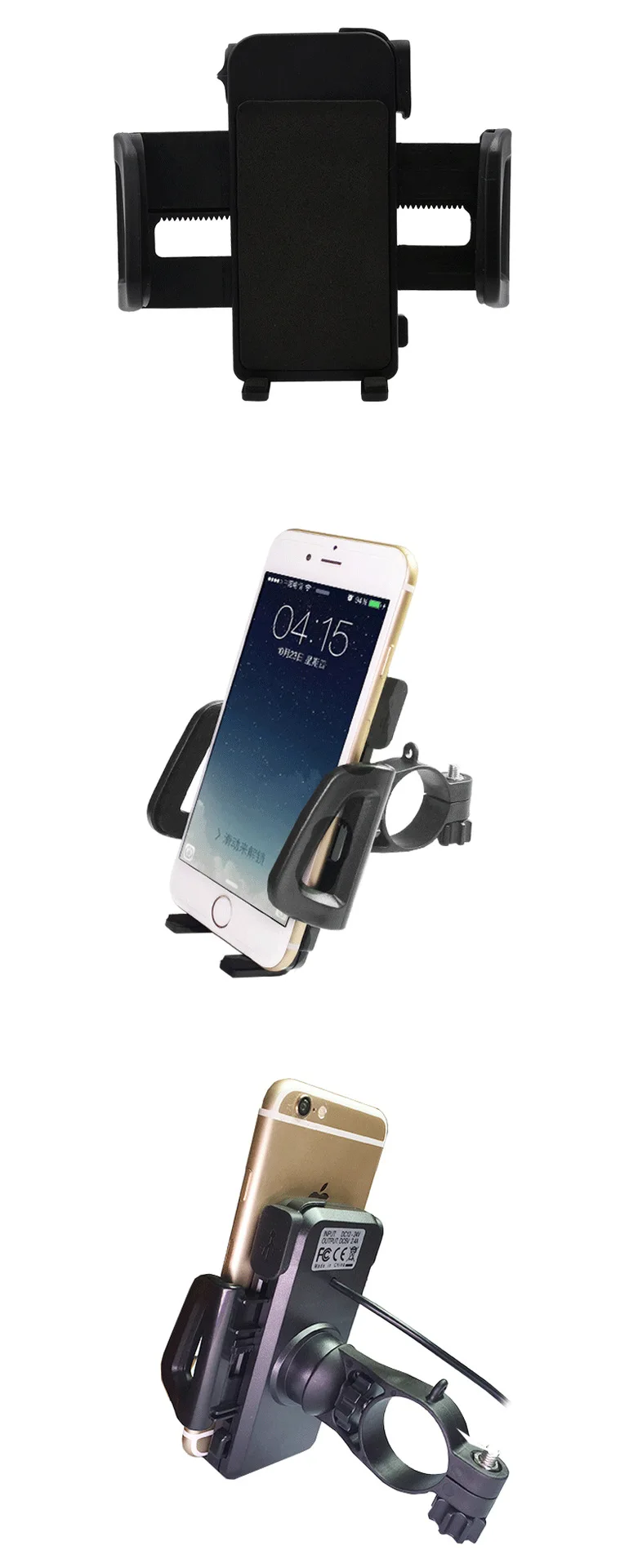YMZ3WZY 12 В/24 В водостойкий для машины, лодки, мотоцикла Dual USB зарядное устройство светодиодный вольтметр держатель телефона с функцией зарядки