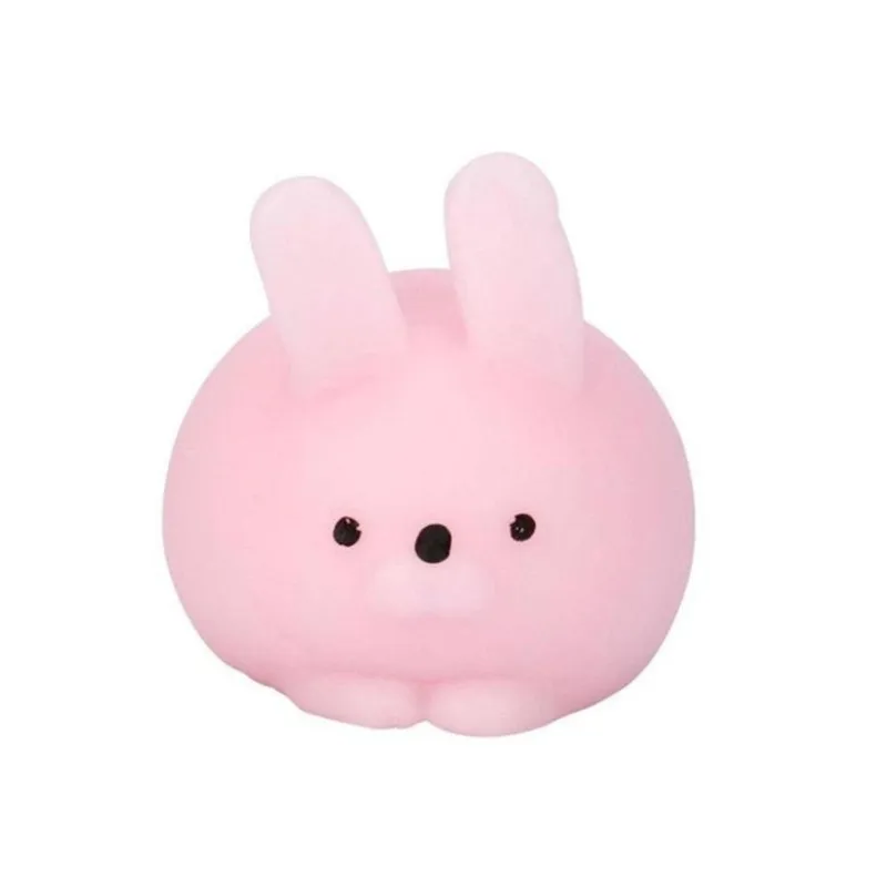 Kawaii Mini Animals Mochi Squeeze Stretchy Squishy Panda Chicken Duck Sheep Pig Rabbit Tiger Soft Phone Straps Kids Toy #30 | Игрушки и