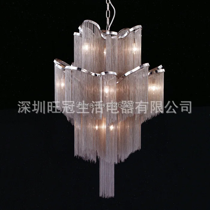 Large rectangular pendant chain chandelier exported to Europe | Лампы и освещение