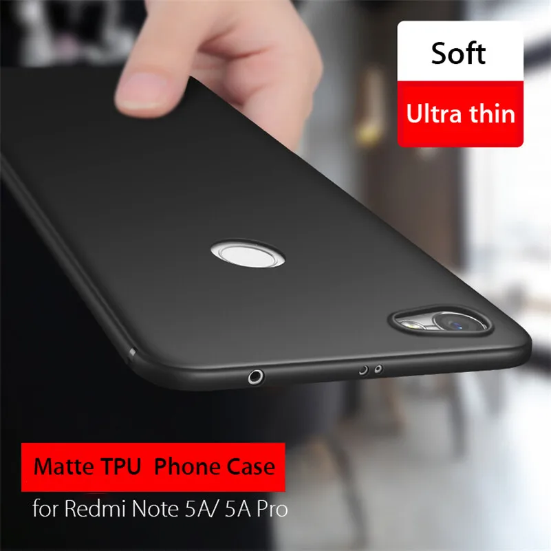 Чехол для Xiaomi Redmi Note 5A Prime Y1 силиконовый тонкий чехол Матовый Мягкий ТПУ Lite чехлы