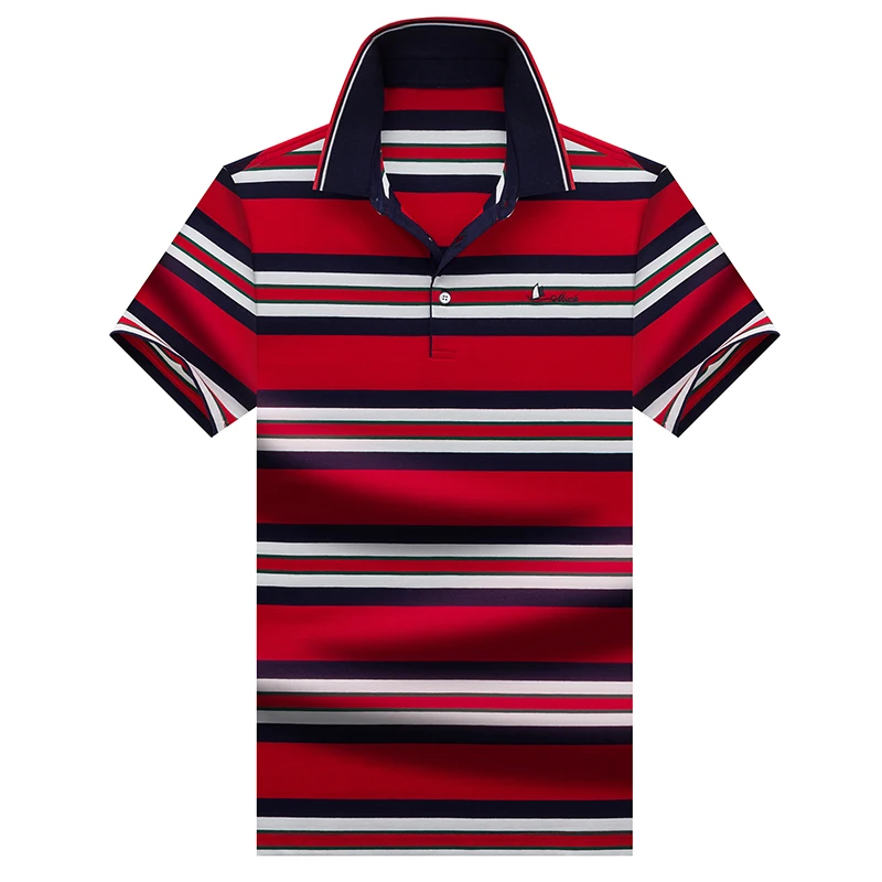 Высокое качество Tops & Tees Для мужчин поло из чистого полиэстера футболки Бизнес