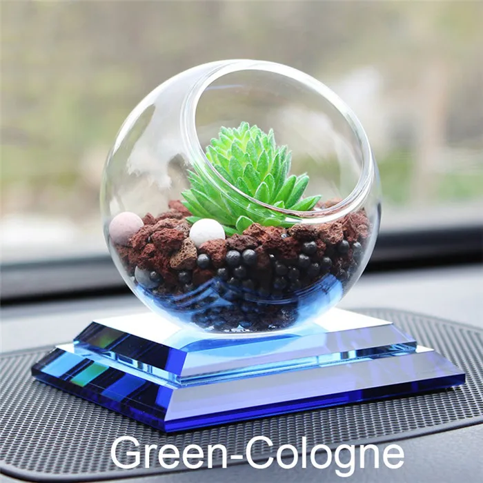 Green-Cologne Автомобиль орнамент автомобилей Zeolite духи сиденье кристалл авто украшение приборной панели завод Арома диффузор аксессуары Подарки - Название цвета: Green-Cologne