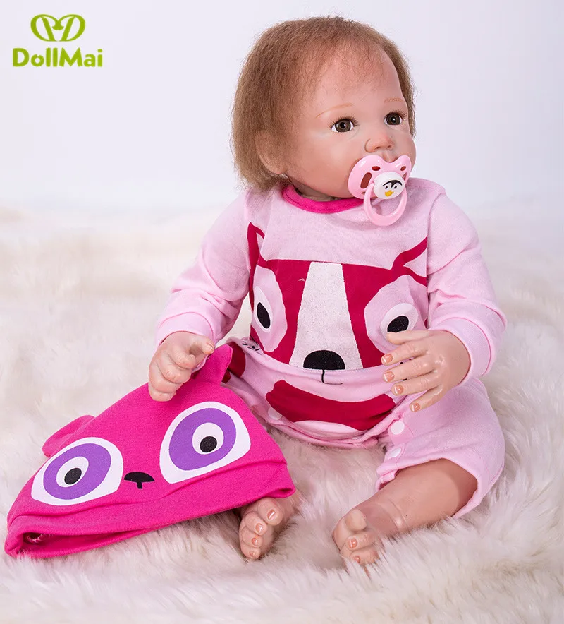Новинка 20 дюймов 48 см силиконовая кукла для новорожденных Bonecas Baby reborn