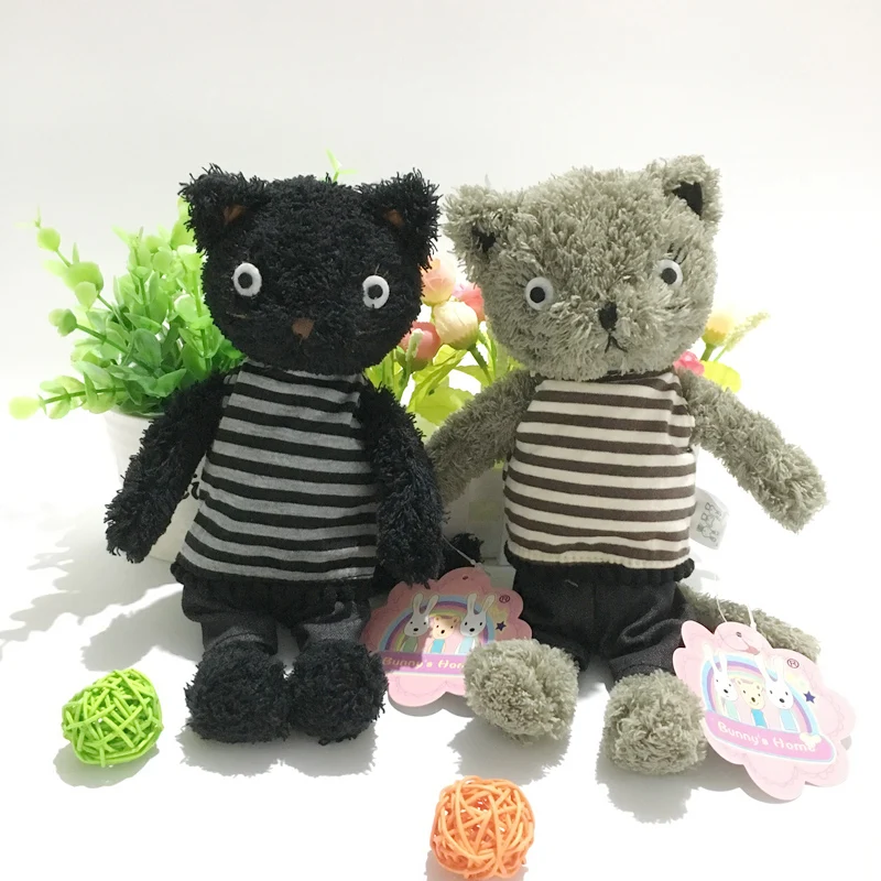 Милая Одежда для кошек, медведей, плюшевые куклы, мягкая кошка, набивные животные, плюшевые успокаивающие плюшевые медведи, детские игрушки для девочек, детские подарки на день рождения