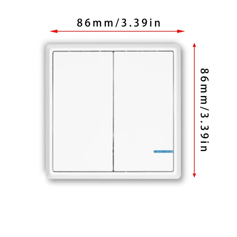 Wireless Switch Dual Button SW-K2&ampR02 86 Type RF Remote Wall Control Light Waterproof Panel Home 110V | Обустройство дома