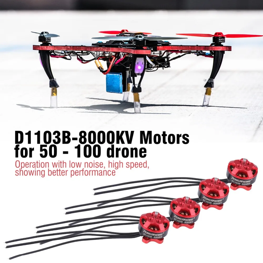 Бесщеточный бесщеточный двигатель 4 шт. D1306 3100KV 1 2 S/D1103B 8000KV 3S RC набор деталей для 150