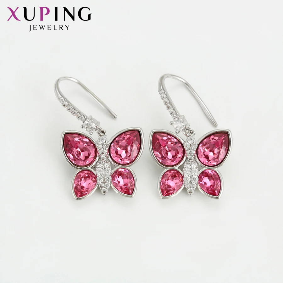 Xuping элегантные серьги в форме бабочки классические кристаллы от Swarovski цвет шарм