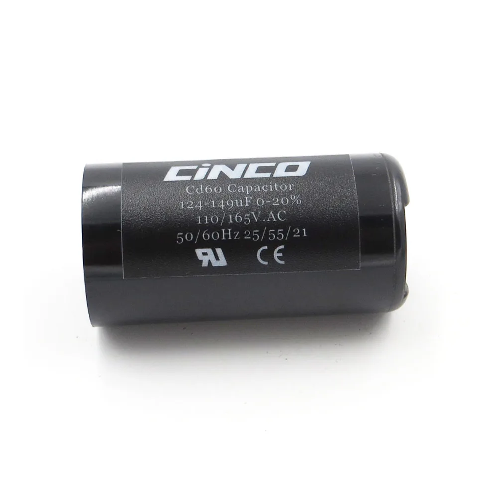 CD60 двигатель старт конденсаторы запуск 124 149 мкФ 110V 125V 165V mfd uF mf компрессор HVAC