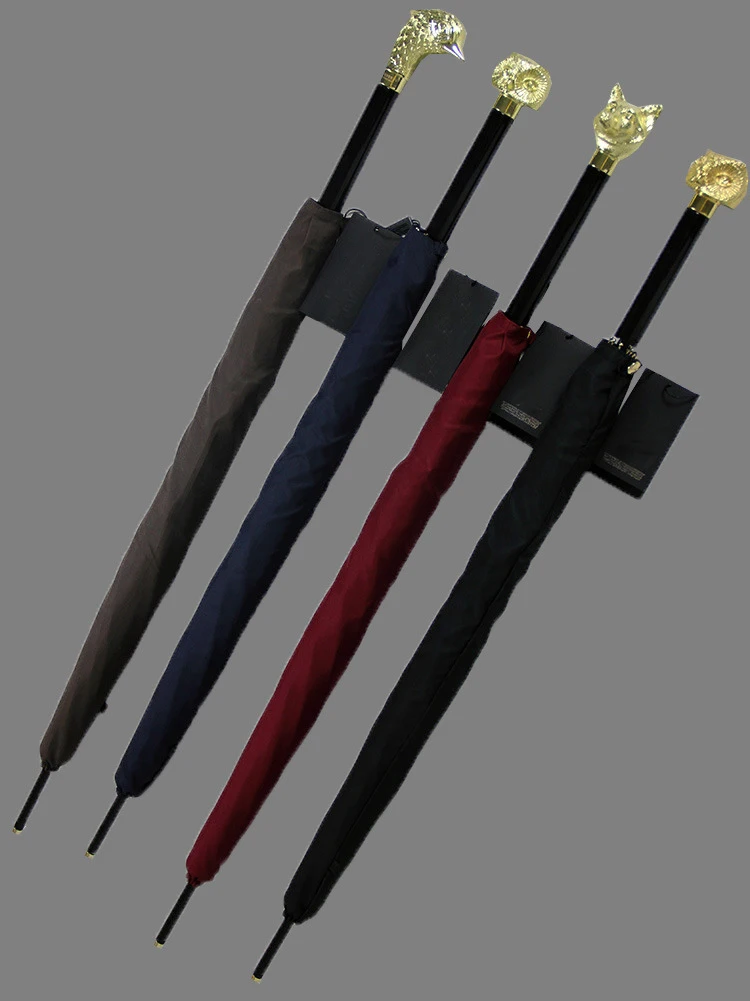 Runway Fashion 2014 Women&ampMen British&ampEuropean Style Famous Brand Gold Metal Long Handle Two Person Outdoor Sun&ampRaining Umbrella | Дом и