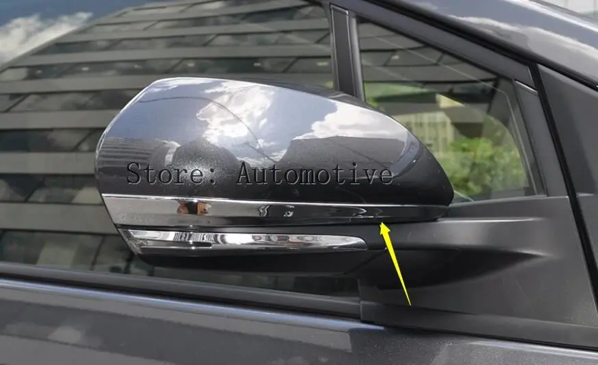 

ABS Rearview Mirror Strip Molding Cover Trim 2 Pcs / Set For Toyota Prius 2016 2017