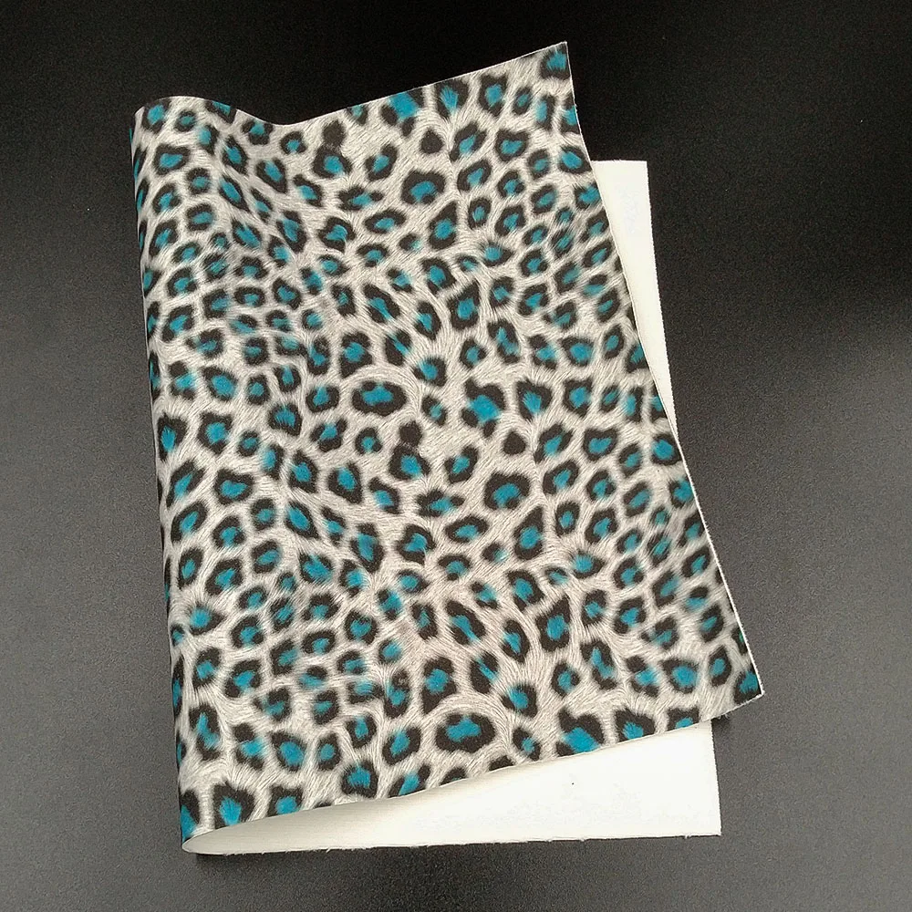 6 A4(20cm X 30cm) Блестящая блестящая ткань с леопардовым принтом из искусственной кожи, водонепроницаемая, сделай сам, для шитья бантов, для рукоделия, A4/A5 - Цвет: 6 A4(20cm X 30cm)