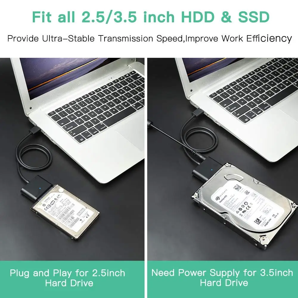 USB 3 0 для SATA III адаптер кабель конвертер 2 5 дюймов жесткий диск HDD SSD Поддержка UASP с