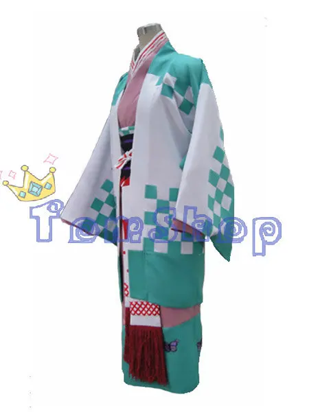 Японское кимоно Ao no Exorcist синее костюм для косплея морияма шиеми женский экспресс