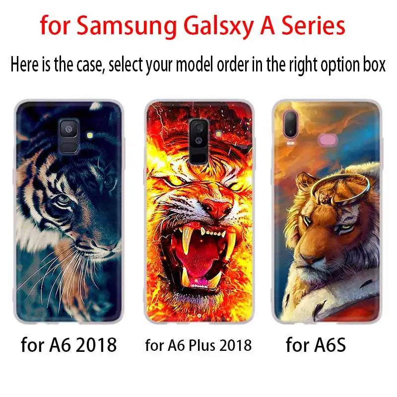 animal tiger Cub Case For Samsung Galaxy A12/A20/A51/A70/A20s/A21s/A32/A50/A50s/A42/A52/A72 5G A8 A7 A6 2018 Cover | Мобильные