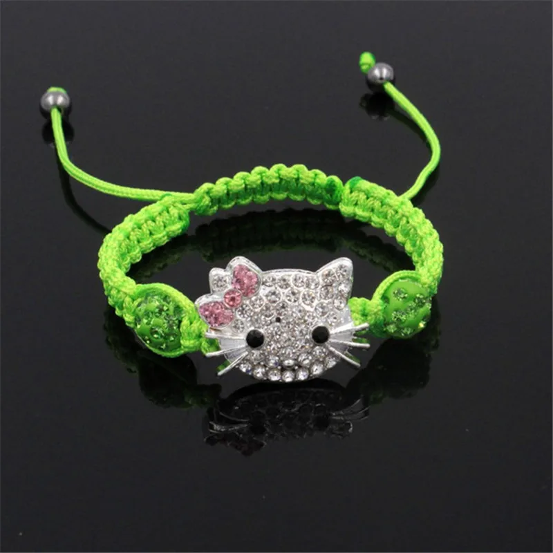 BXW 2019 Fashion 1pcs Shambhala child cat head bracelet | Украшения и аксессуары