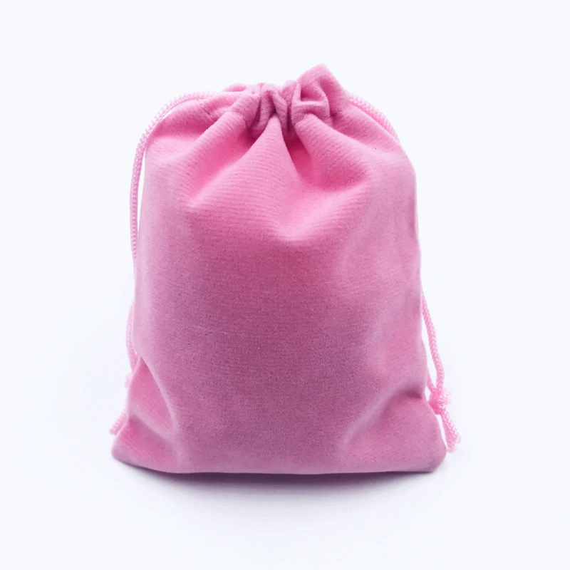 Сумка из розового вельвета 7x9 см подарочная упаковка конфет для ювелирных