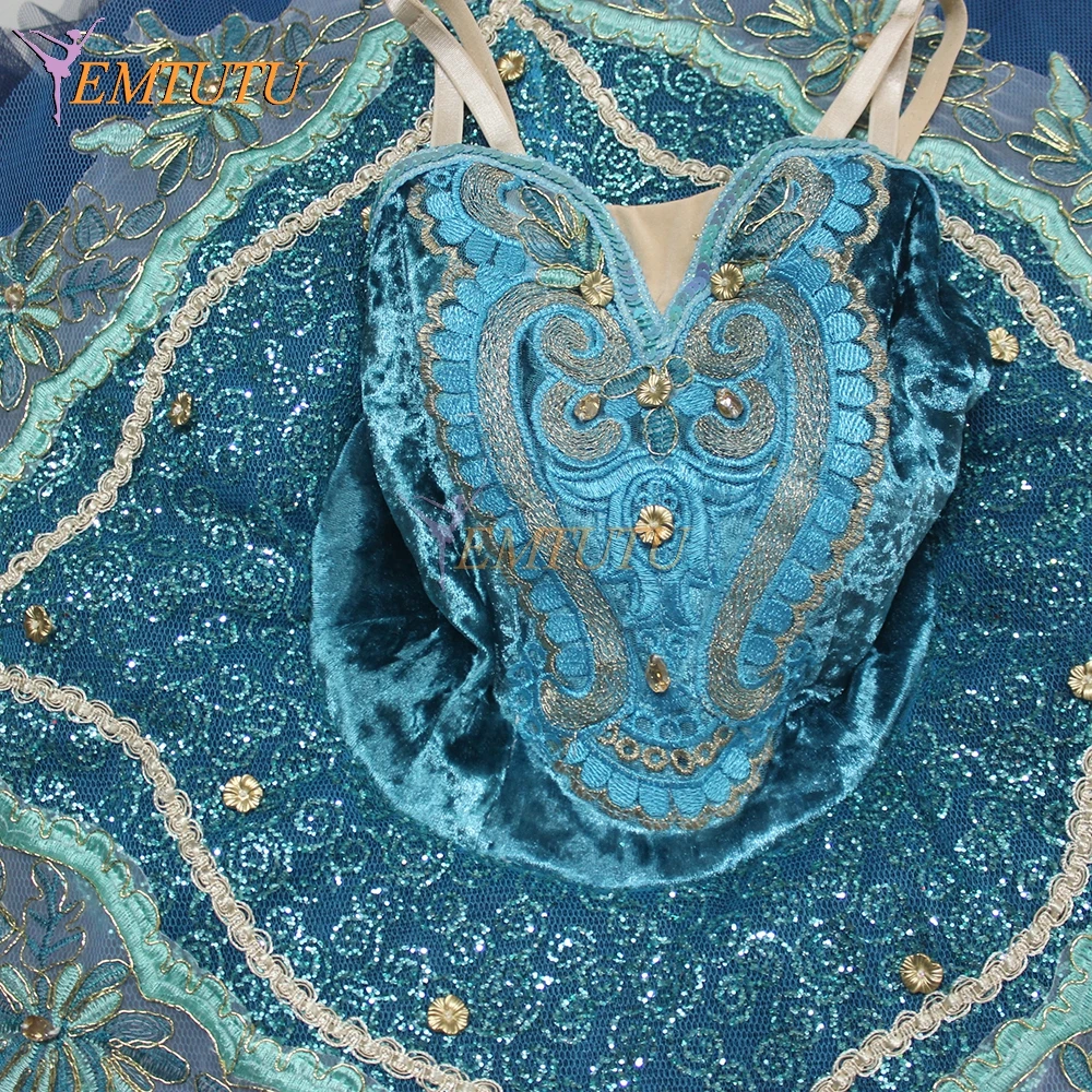 Женская синяя профессиональная балетная пачка классический концертный конкурс