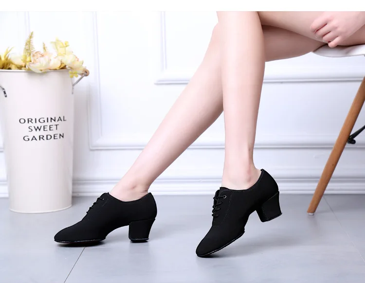 Кроссовки для латиноамериканских танцев с мягкой подошвой 5 см | Спорт и