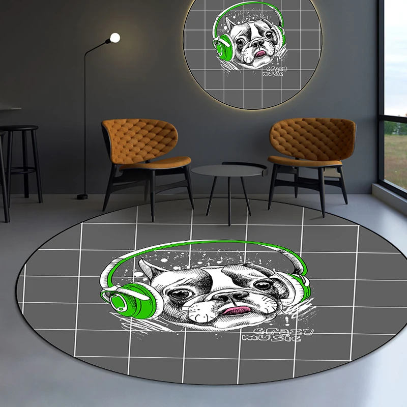 ПЭТ круглый ковры детские игровые коврики с принтом героями мультфильмов для