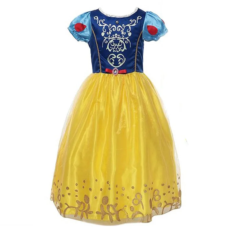 Snow White Dress 1 Платье Белоснежки для девочек; детское платье принцессы; костюмы Белоснежки и Егеря для малышей; нарядная одежда; наряды для рождественской вечеринки - Цвет: Snow White Dress 1
