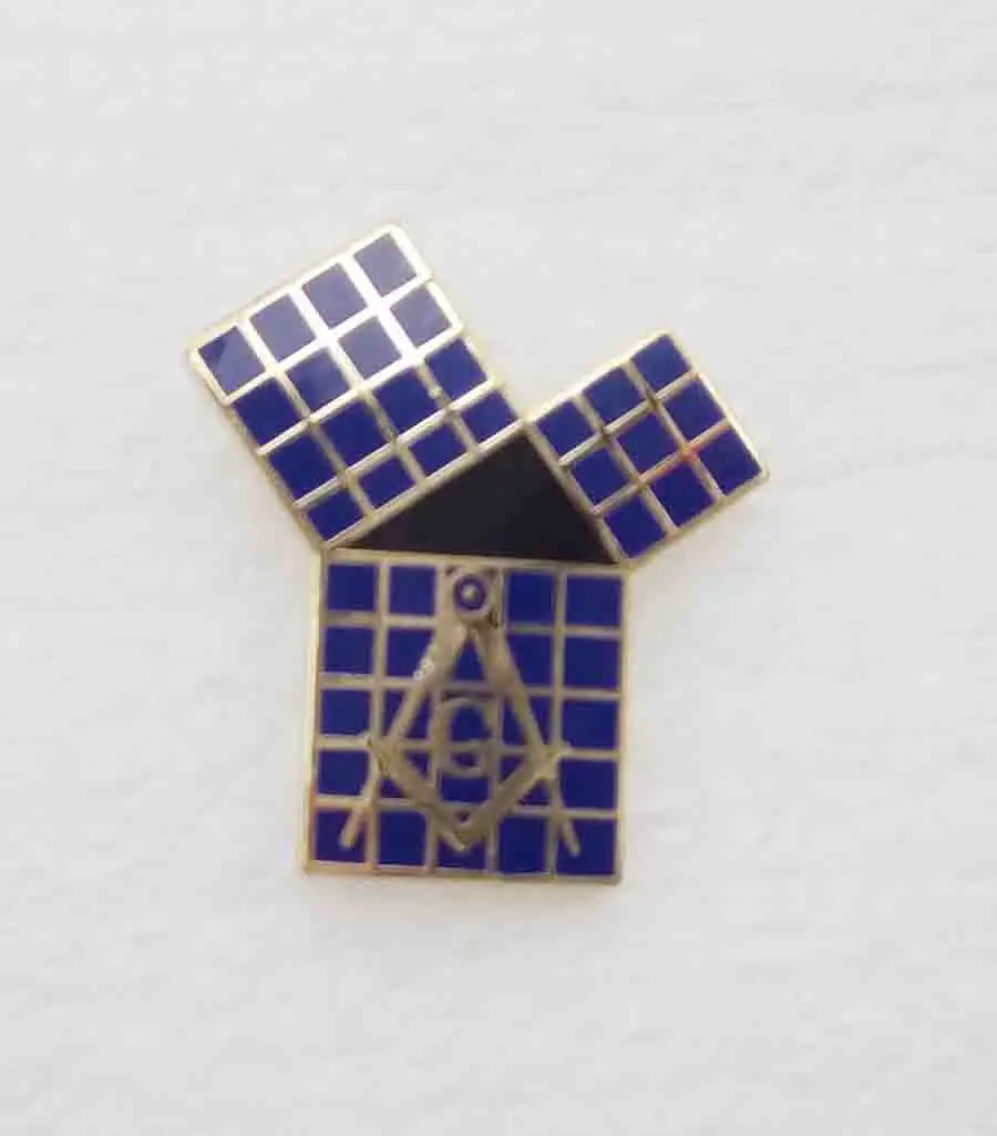 1 шт. масонская теорема о Пифагоре с 47-й проблемой Euclid металлическая синяя булавка