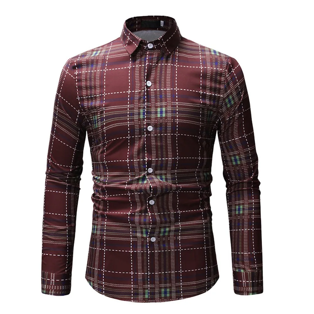 2019 Для мужчин s на весну и зиму Camisa Masculina Формальные Повседневное короткий рукав