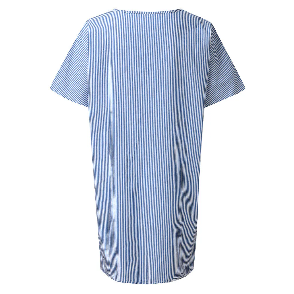 Женское повседневное Полосатое платье Womail выше колена свободное стильное летнее