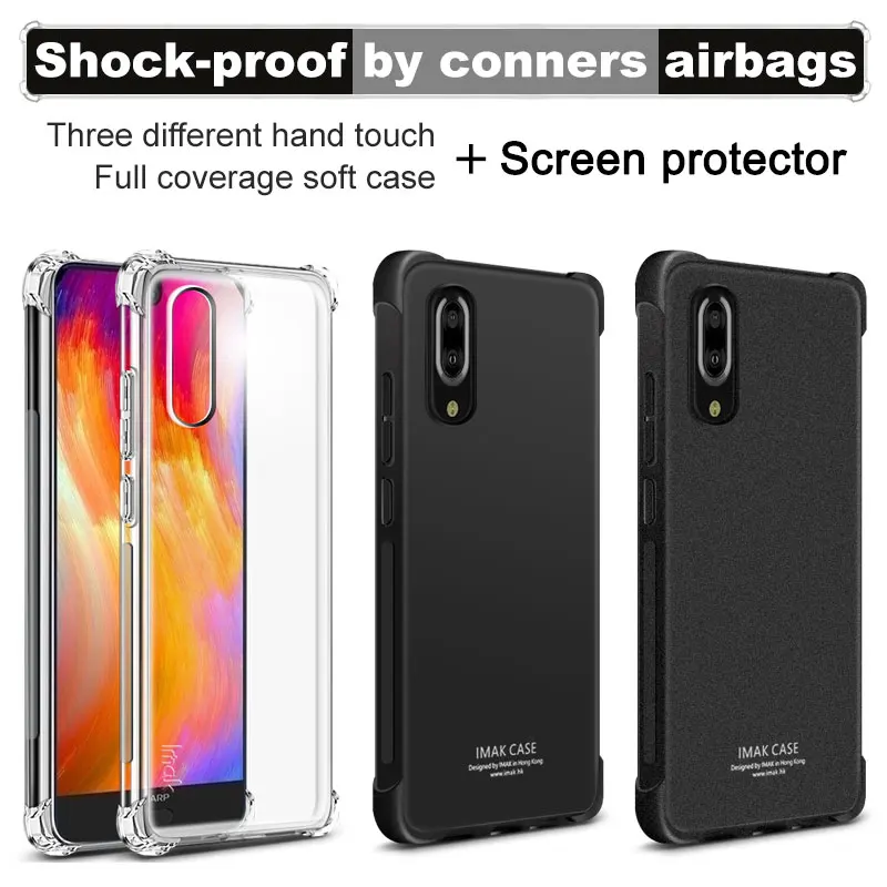 For Sharp Aquos S2 Matte Soft TPU Back Cover Case IMAK Full Coverage Smart Phone AquosS2 Silicon &amp Film |