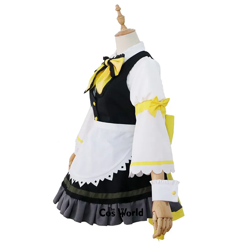 Love Live Sunshine Aqours Kunikida Hanamaru платье для горничной униформа наряд аниме костюмы