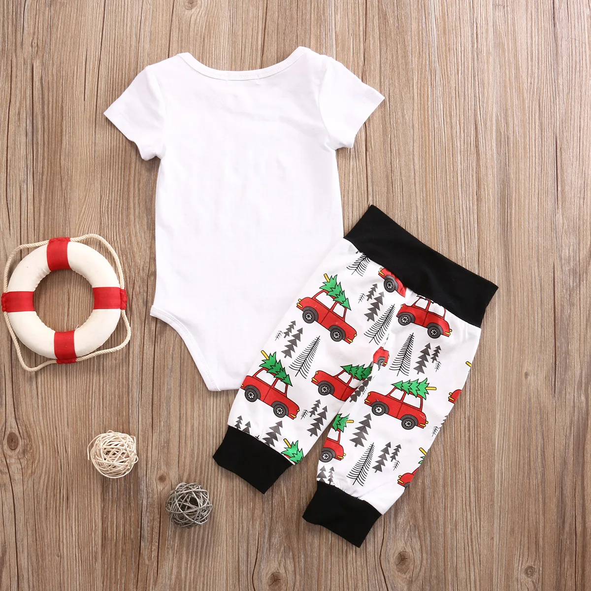 Summer New Fashion 2 pcs Clothes Set Newborn Toddler Baby Boy Girl Cotton Romper Tops Long Pants Outfit 0-18M | Детская одежда и