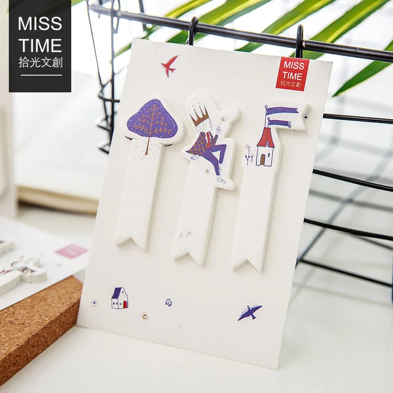 4 шт./лот блокнот цирка Очаровательные животные Липкие заметки клейкие закладки