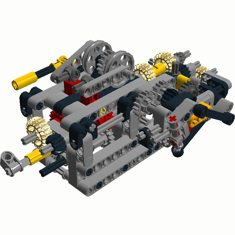 Technic 8 скоростей последовательный привод для коробки передач двигатели системы строительные блоки кирпичи объемные части игрушки подходят для MOC Technic части автомобилей набор