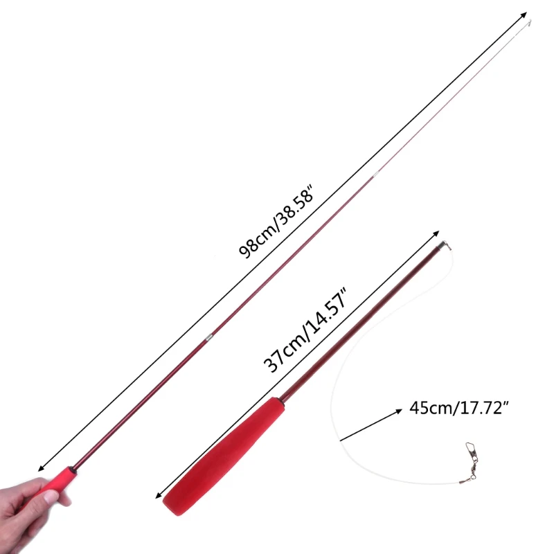 

Cat Toy Plush Stick Stretch Kitten Pet Dog Teaser Fun Play Wand Interactive Wire