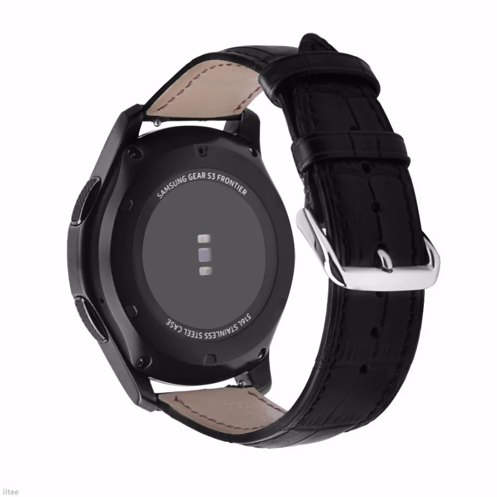 Сменный ремешок из натуральной кожи с крокодиловым узором для Samsung Gear S3 Classic/Frontier