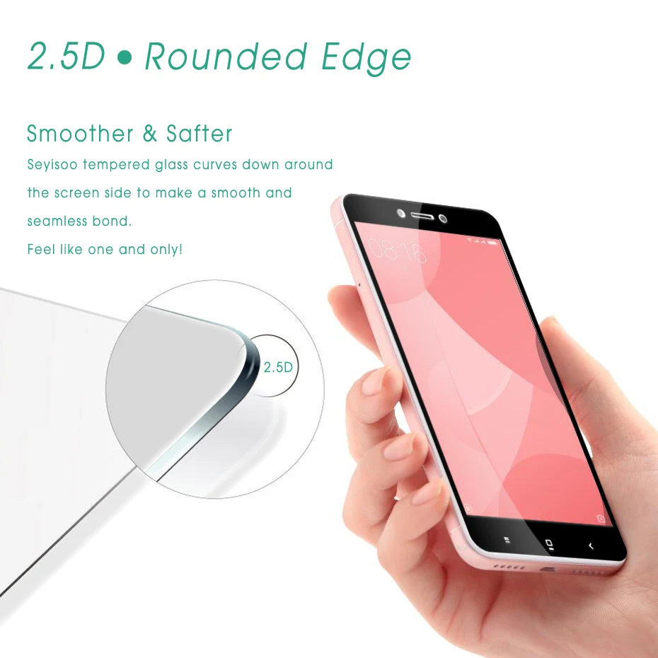 

100% Original Seyisoo Premium 0.3mm 2.5D 9H Full Cover Screen Protector Tempered Glass For Xiaomi Redmi 4X Xiomi Redmi 4 X Film