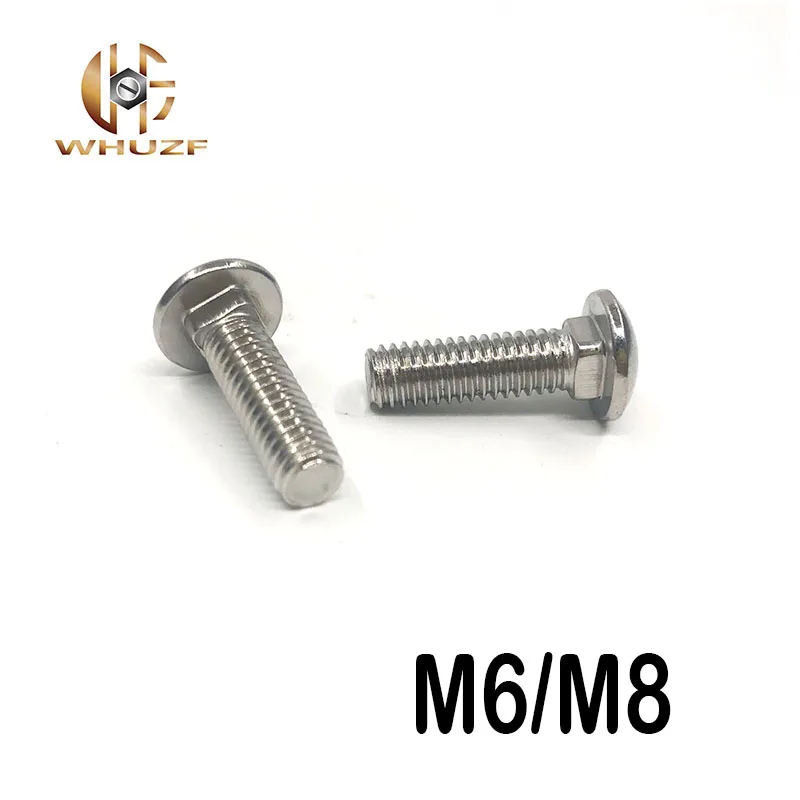 Винты-каретки из нержавеющей стали M6/M8304 винты для полки с квадратной головкой