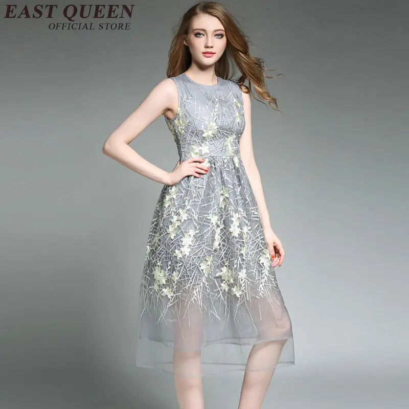 Новое поступление 2018 женский летний сарафан без рукавов арт деко платье пляжное