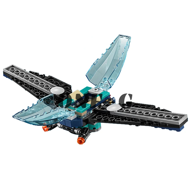 Строительные блоки Outrider Dropship Attack 07104 134 шт совместимые legoingly Marvel 76101 кирпичи